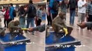 Viral Video: ग्लास में बची लस्सी का स्वाद ले रहे बंदर को शख्स ने दिया केला, फिर हुआ कुछ ऐसा कि हंसते-हंसते लोटपोट हो जाएंगे आप