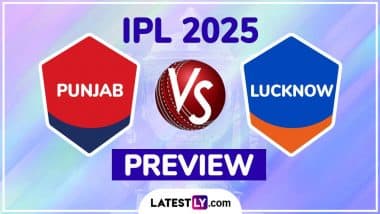 PBKS vs LSG TATA IPL 2025 Preview: पंजाब किंग्स बनाम लखनऊ सुपर जायंट्स इंडियन प्रीमियर लीग मैच से पहले जानिए हेड टू हेड रिकॉर्ड्स, मिनी बैटल और स्ट्रीमिंग समेत सारे डिटेल्स