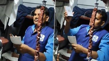 Viral Video: राजधानी एक्सप्रेस में यात्रियों से खर्चा-पानी मांगता नजर आया पैंट्री बॉय, वीडियो हुआ वायरल