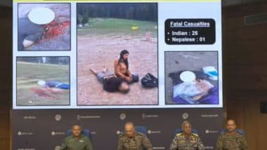 Press Briefing on Ops Sindoor: आतंकियों के 9 बड़े ठिकाने तबाह, 100 से ज्यादा ढेर; ऑपरेशन सिंदूर पर देश की सेनाओं ने किया बड़ा खुलासा ( Watch Video)