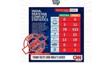 Fact Check: क्या पाकिस्तान के साथ युद्ध में भारत को ज्यादा नुकसान हुआ? CNN के नाम से वायरल इन्फोग्राफिक निकला फर्जी, PIB ने किया खुलासा