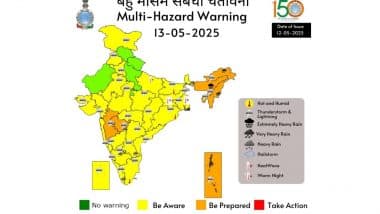 Weather Forecast (13 May 2025): बंगाल, झारखंड, यूपी और राजस्थान में हीटवेव जारी, पूर्वोत्तर और दक्षिण भारत में भारी बारिश की चेतावनी; जानें कैसा रहेगा कल का मौसम?
