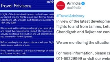 Air India, IndiGo Cancel Flights: इंडिगो और एयर इंडिया ने रद्द की कई फ्लाइट्स, जारी की ट्रैवल एडवाइजरी; सुरक्षा कारणों का दिया हवाला
