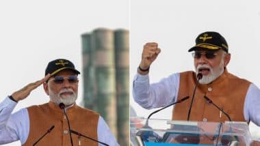 PM Modi Addresses Soldiers LIVE: 'पाकिस्तान की साजिश और हिम्मत दोनों को तोड़ा': पीएम मोदी ने भारतीय वायुसेना की जमकर तारीफ की, पड़ोसी मुल्क को दी चेतावनी (Watch Video)