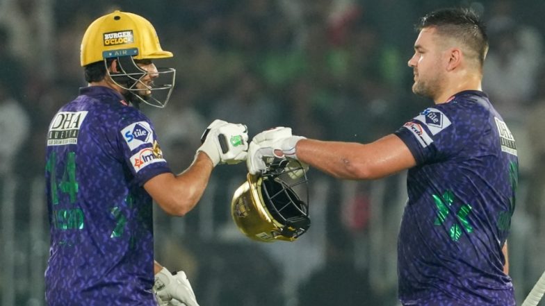 Islamabad United vs Quetta Gladiators, PSL 2025 26th Match 1st Inning Scorecard: क्वेटा ग्लेडियेटर्स ने इस्लामाबाद यूनाइटेड के सामने रखा 264 रनों का टारगेट, रिले रोसौव और हसन नवाज ने जड़ा ताबड़तोड़ शतक; यहां देखें पहली पारी का स्कोरकार्ड