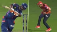 PBKS vs LSG TATA IPL 2025: रिषभ पंत के हाथ से फिसला बल्ला, हवा में उछला बैट और हो गए आउट, देखें मजेदार वाकया का वीडियो