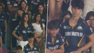 GT vs MI IPL 2025 Eliminator: गुजरात टाइटंस की हार पर भावुक हुए शुभमन गिल की बहन शाहनील और आशीष नेहरा के बेटे, छलक पड़े आंसू, देखें वीडियो