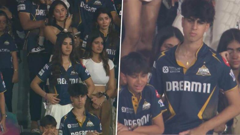 GT vs MI IPL 2025 Eliminator: गुजरात टाइटंस की हार पर भावुक हुए शुभमन गिल की बहन शाहनील और आशीष नेहरा के बेटे, छलक पड़े आंसू, देखें वीडियो
