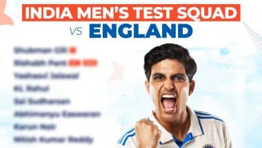 Indian Team Squad Against England: इंग्लैंड के खिलाफ टेस्ट सीरीज के लिए टीम इंडिया का ऐलान, शुभमन गिल करेंगे कप्तानी