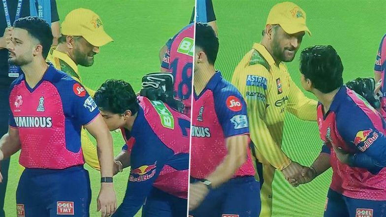 वैभव सूर्यवंशी बने IPL के नए स्टार, धोनी के पैर छूकर लिया आशीर्वाद; Video हुआ वायरल