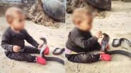 खतरनाक किंग कोबरा के साथ मजे से खेलता दिखा छोटा बच्चा, Viral Video देख पैरों तले खिसक जाएगी जमीन