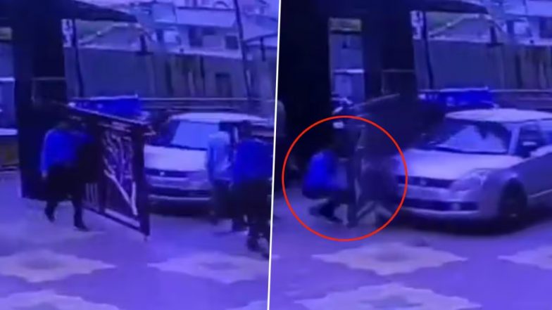 VIDEO: गाजियाबाद में गेट खोलते वक्त कार मालिक ने सोसाइटी गार्ड को मारी टक्कर, CCTV में दिखा खौफनाक मंजर