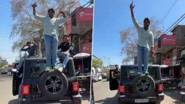 Viral Video: थार पर चढ़कर रील बनाना पड़ा महंगा! पुलिस ने काटा 33 हजार रूपए का चालान, नोएडा का वीडियो हुआ वायरल