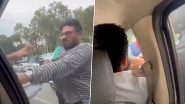 Bengaluru Road Rage: ओवरटेक करने के कारण हुआ विवाद, कार चालक ने कैब ड्राइवर के साथ की मारपीट, बेंगलुरु का वीडियो आया सामने (Watch Video)