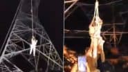 Raebareli Video: प्रेमिका से नाराज युवक का ड्रामा, हाई वोल्टेज इलेक्ट्रिसिटी के पोल पर चढ़ा, रायबरेली जिले के उसरेना गांव का वीडियो आया सामने
