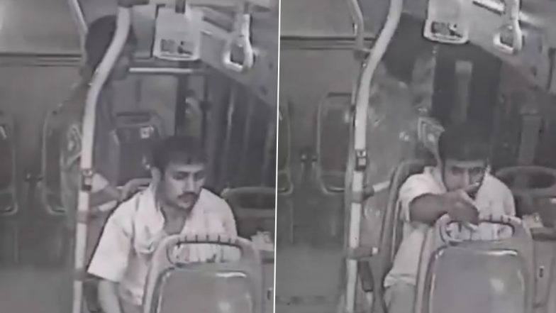 Thief Steals Conductor’s Phone: चोर चलती बस में बैठे कंडक्टर का फोन चुराकर भागा, शख्स को थोड़ी भी नहीं लगी भनक- देखें वीडियो
