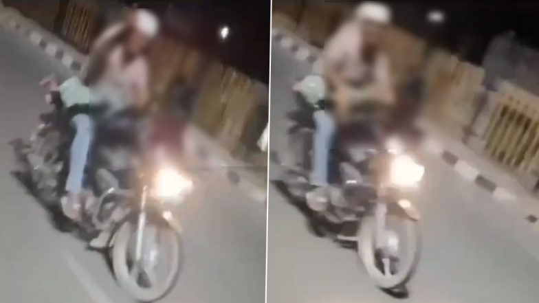 Viral Video: तेज रफ्तार बाइक पर कपल का रोमांस, खतरे में डाली जान, फिरोजाबाद के नेशनल हाईवे का वीडियो आया सामने