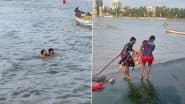 Juhu Beach Video: उफनते समुद्र के किनारे पर सेल्फी खींचने के दौरान लहर में बहा युवक, दोस्तों के सामने गंवाई जान, जुहू कोलीवाड़ा का वीडियो आया सामने