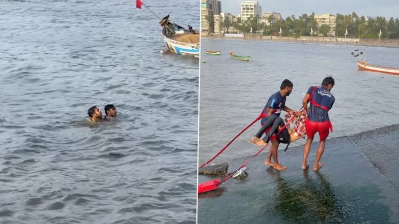Juhu Beach Video: उफनते समुद्र के किनारे पर सेल्फी खींचने के दौरान लहर में बहा युवक, दोस्तों के सामने गंवाई जान, जुहू कोलीवाड़ा का वीडियो आया सामने