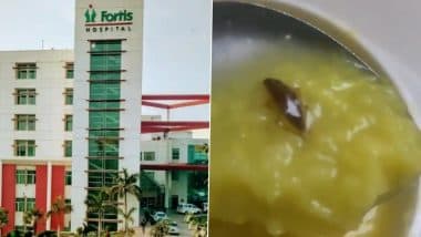Cockroach Found in Khichdi: महिला मरीज की खिचड़ी में मिला कॉकरोच, नोएडा के प्राइवेट हॉस्पिटल पर परिजन ने लगाया आरोप, वीडियो आया सामने (Watch Video)