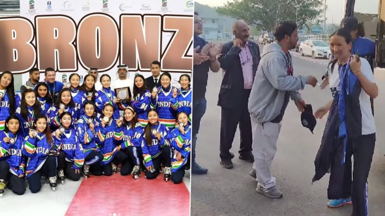 IIHF Women&rsquo;s Asian Cup 2025: भारतीय महिला आइस हॉकी टीम ने रचा इतिहास, एशिया कप में पहली बार जीता कांस्य पदक,&nbsp;देहरादून में खिलाड़ियों का भव्य स्वागत, देखें वीडियो
