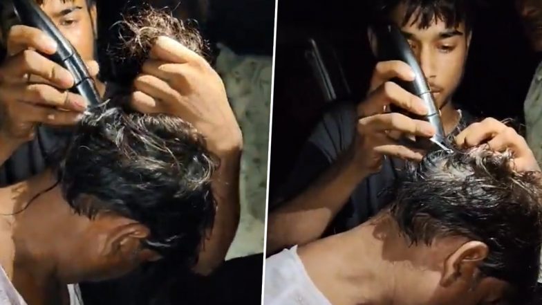 Etawah Shocker: यूपी के इटावा में इंसानियत शर्मसार! लोगों ने कथावाचक का सिर मुंडवाया और पैरों पर नाक रगड़वाई, वीडियो आया सामने;VIDEO