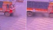 Pune Road Accident: पुणे के गंगाधाम चौक में ट्रक ने दो लोगों को मारी टक्कर, महिला की कुचलकर हुई मौत, एक की हालत गंभीर, एक्सीडेंट का भयावह वीडियो आया सामने (Watch Video)