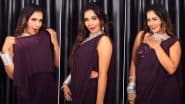 Trisha Kar Madhu Bold Look: डार्क पर्पल साड़ी में त्रिशाकर मधु ने बढ़ाया इंटरनेट का पारा, स्टनिंग अदाओं से जीता फैंस का दिल (View Pics)