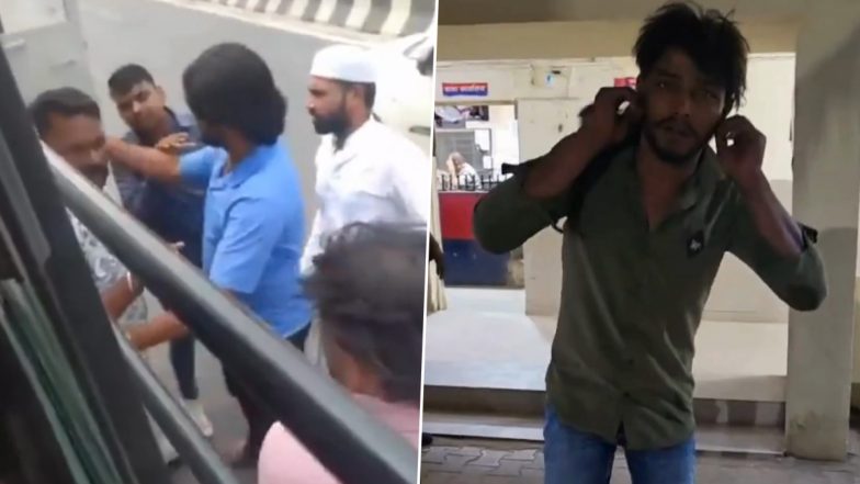 Meerut Video: मेरठ में बस के सामने युवक ने किया स्टंट, विरोध करने पर ड्राइवर के साथ की जमकर मारपीट, गिरफ्तार होने के बाद लंगड़ाते हुए मांगी माफ़ी