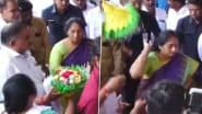 Minister Savita S Viral Video: मंत्री जी के स्वागत में अधिकारी ने भेंट किया गुलदस्ता, फेंक कर आगे बढ़ गईं मिनिस्टर साहिबा; आंध्र प्रदेश की सियासत में हलचल