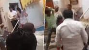 Wife Halts Husband’s Second Marriage: कर्नाटक के चित्रदुर्ग में महिला ने चुपके से हो रही पति की दूसरी शादी रोकी, मेहमानों को जूते से मारने का वीडियो वायरल