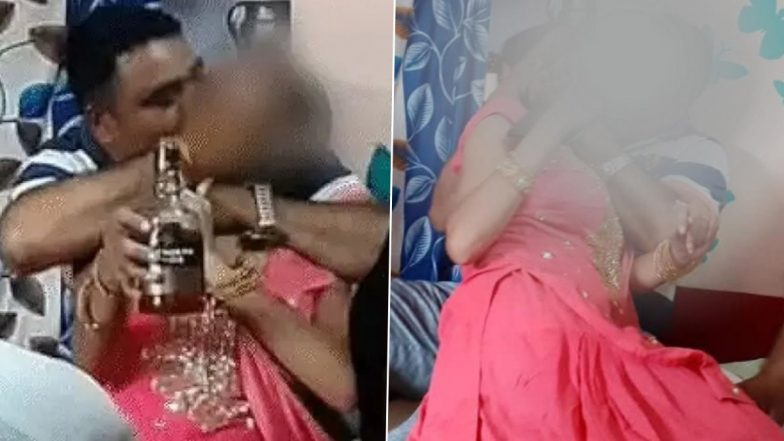 Prayagraj: शराब पीकर युवती को गोद में बैठाया...सपा नेता मुखिया यादव का अश्लील VIDEO वायरल, पार्टी में मचा हड़कंप