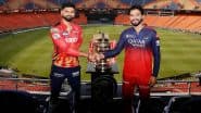 RCB vs PBKS Final Dream11 Team Prediction: पंजाब किंग्स बनाम रॉयल चैलेंजर्स बेंगलुरु TATA IPL 2025 फाइनल में होगी काटें की टक्कर, यहां जानें कैसे चुनें बेस्ट ड्रीम11 फैंटेसी प्लेइंग इलेवन