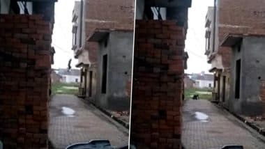 Viral Video: पकड़े जाने पर शादीशुदा गर्लफ्रेंड के घर की छत से कूदकर भागता दिखा अर्धनग्न प्रेमी, देखें वीडियो