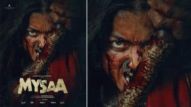Mysaa First Look Out: रश्मिका मंदाना के नए अवतार ने उड़ाए होश, पोस्टर में दिखीं खूंखार और रक्तरंजित (View Poster)