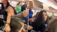Drunk Woman Creates Ruckus On Flight: नशे में धुत महिला ने फ्लाइट में किया हंगामा, युवती के खींचे बाल, गलत और नस्लवादी टिप्पणी करने के बाद हुई गिरफ्तार, देखें वीडियो