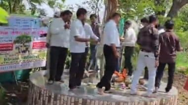 Husbands Peepal Purnima: पत्नियों से परेशान और पीड़ित पुरुषों ने वट पूर्णिमा के मौके पर मनाई पीपल पूर्णिमा, पेड़ के चारों तरफ लगाएं फेरे (Watch Video)