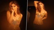 Saiee Manjrekar Bold Look: गोल्डन आउटफिट में सई मांजरेकर का बोल्ड अवतार, फोटोज़ देख फैंस बोले – 'स्टनिंग क्वीन' (View Pics)