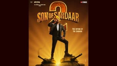 Son of Sardaar 2 First Look: अजय देवगन की 'सन ऑफ सरदार 2' का फर्स्ट लुक पोस्टर रिलीज, 25 जुलाई को सिनेमाघरों में होगी रिलीज (View Poster) Son of Sardaar 2 First Look: अजय देवगन की 'सन ऑफ सरदार 2' का फर्स्ट लुक पोस्टर रिलीज, 25 जुलाई को सिनेमाघरों में होगी रिलीज (View Poster)
