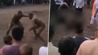 J&K Shocker: कठुआ में कुश्ती लड़ते- लड़ते पहलवान ने अचानक तोड़ा दम, कैमरे में कैद हुई पूरी घटना