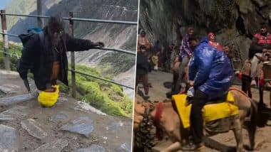Specially-Abled Man’s Journey To Kedarnath: दिव्यांग बुजुर्ग ने पैदल शुरू की केदारनाथ की यात्रा, देखें इन्स्पिरेशनल वीडियो