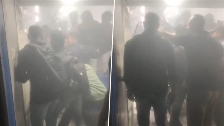 Pune DEMU Train Fire: दौंड-पुणे डेमू ट्रेन में लगी आग, टॉयलेट में फंस गया था शख्स; यात्रियों ने दरवाजा तोड़कर बचाई जान (Watch Video)