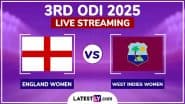 ENG-W vs WI-W 3rd ODI 2025 Live Streaming: तीसरे वनडे में वेस्टइंडीज से भिड़ेगी इंग्लैंड महिला टीम, यहां जानें कब, कहां और कैसे देखें लाइव प्रसारण