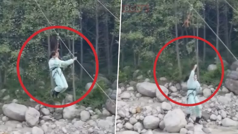 VIDEO: नागपुर से मनाली घूमने गई बच्ची के साथ हादसा! जिप लाइन का बेल्ट टूटने से 30 फीट खाईं में गिरी, गंभीर रूप से हुई घायल, घटना का वीडियो आया सामने