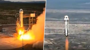 Blue Origin New Shepard NS-33 Launch: अमेरिका की प्राइवेट स्पेस कंपनी ब्लू ओरिजिन ने रचा इतिहास, न्यू शेपर्ड रॉकेट से 6 यात्रियों को कराई अंतरिक्ष की सैर; देखें VIDEO Blue Origin New Shepard NS-33 Launch: अमेरिका की प्राइवेट स्पेस कंपनी ब्लू ओरिजिन ने रचा इतिहास, न्यू शेपर्ड रॉकेट से 6 यात्रियों को कराई अंतरिक्ष की सैर; देखें VIDEO