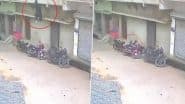 Jalaun Shocker: विवाद में पत्नी को पति ने छत से फेंका, पिटाई के बाद दिया धक्का, महिला की हालत गंभीर, घटना का वीडियो आया सामने;VIDEO