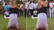 UP: गजब डीएम साहब! योग दिवस पर किया ऐसा शीर्षासन, VIDEO देखकर लोग रह गए दंग