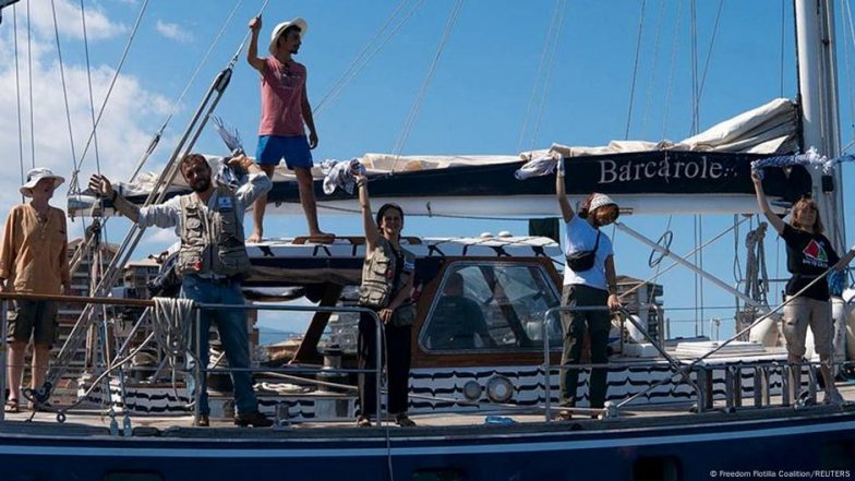 गाजा जा रही ग्रेटा थुनबर्ग की नाव को इस्राएल ने रोका