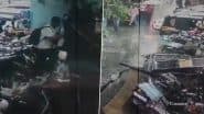 Wall Collapse in Vashi: तेज बारिश से सोसाइटी की दीवार गिरी, बाल बाल बची शख्स की जान, कई वाहन मलबे में दबे, वाशी का वीडियो आया सामने (Watch Video)