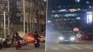 VIDEO: हैदराबाद के 'अमीरजादों' ने हाईटेक सिटी में की कार रेसिंग, BMW M5 के ड्राइवर ने खोया कंट्रोल; हो गया बड़ा हादसा